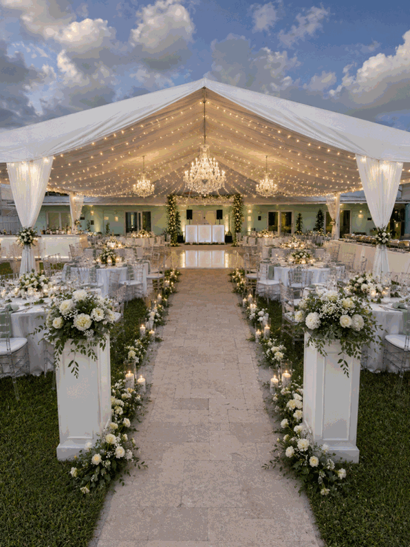 Oceanfront Wedding Aisle